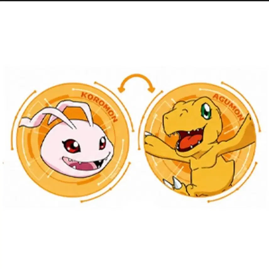 [BUNJANG] Digimon Adventure Lenticular Can Badge - Agumon / 디지몬 어드벤처 렌티큘러 캔뱃지 - 아구몬