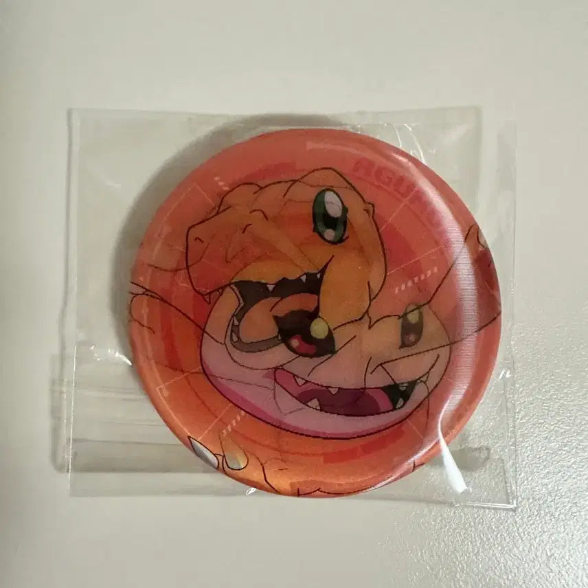 [BUNJANG] Digimon Adventure Lenticular Can Badge - Agumon / 디지몬 어드벤처 렌티큘러 캔뱃지 - 아구몬