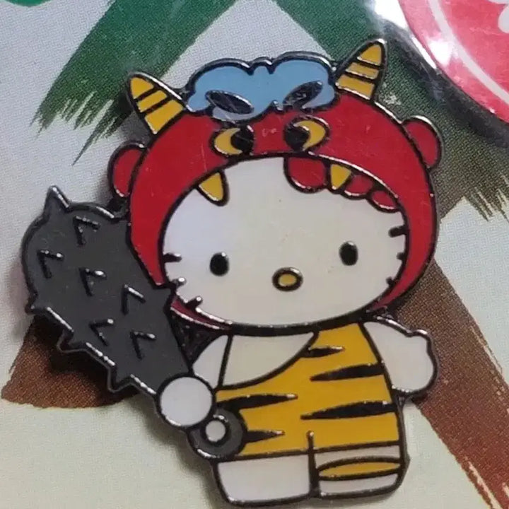 [BUNJANG] Hello Kitty Classic Limited Edition Badge Set: Oita Beppu Oni 2002 / 헬로키티 고전 지역한정 뱃지 세트 오이타 벳푸 도깨비 아카오니 2002