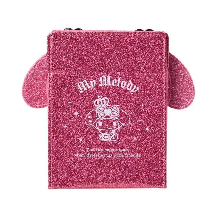 [BUNJANG] Sanrio Original My Melody Glitter Folding Mirror / [신상] 산리오 오리지널 갸루 모리 MAX 마이멜로디 접이식 거울