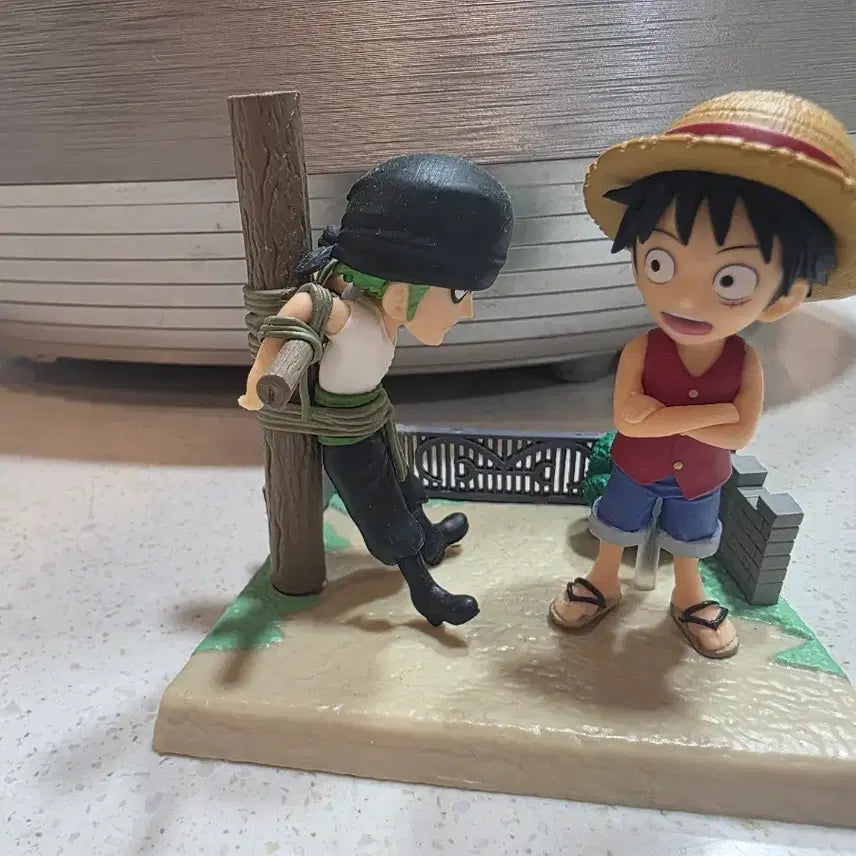 [BUNJANG] One Piece Luffy &amp; Zoro Mini Figure Set / 원피스 루피, 조로 미니 피규어
