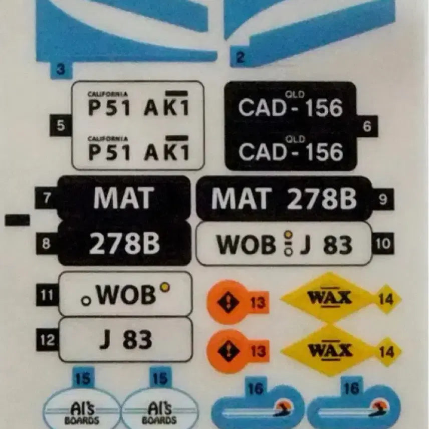 [BUNJANG] Lego Volkswagen Beetle 10252 Sticker Set / 레고 폭스바겐 비틀 10252 스티커