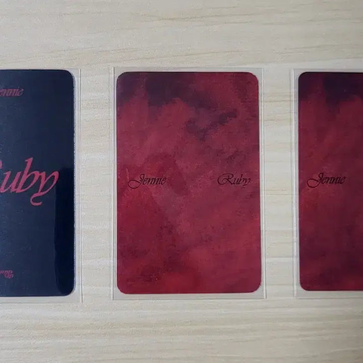 [BUNJANG] BLACKPINK Jennie Ruby Photocard Bundle Set / 블랙핑크 제니 루비 포토카드 3종 일괄 양도
