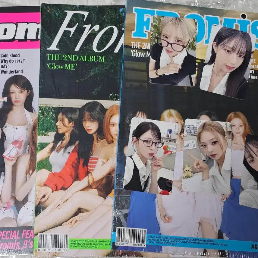 [BUNJANG] fromis_9 Glow Me Album Bundle Set Unsealed + First Music Fansign POB / (set) 프로미스나인 Glow Me 앨범 미개봉 + 퍼스트뮤직 팬싸 특전