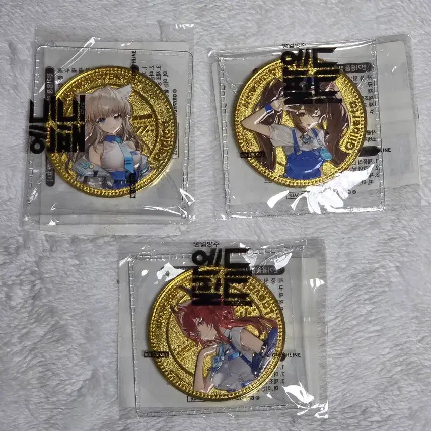 [BUNJANG] Arknights Endfield GS25 Commemorative Coin Set Felica, Gilberta, Levantine / 명일방주 엔드필드 GS25 기념 주화 세트 펠리카 질베르타 레바테인