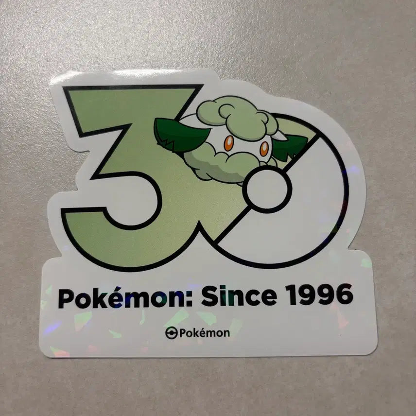 [BUNJANG] Pokemon 30th Anniversary Muryeongdowon Logo Sticker (Somian) / (새상품) 포켓몬스터 무릉도원 팝업 30주년 로고 스티커 소미안