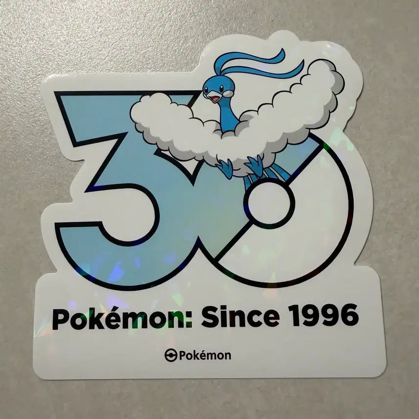 [BUNJANG] Pokemon 30th Anniversary Mureungdowon Logo Sticker - Paecomon / (새상품) 포켓몬스터 무릉도원 팝업 30주년 로고 스티커 파비코리