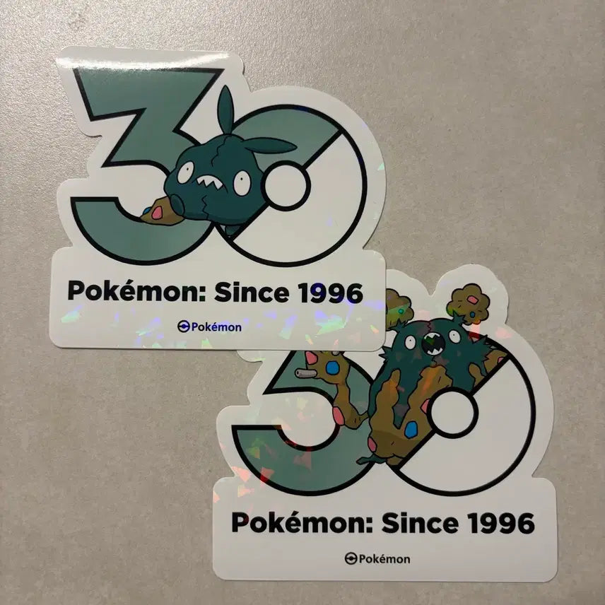 [BUNJANG] Pokemon 30th Anniversary Mureungdowon Logo Sticker / (새상품) 포켓몬스터 무릉도원 팝업 30주년 로고 스티커 깨봉이 더스트나 일괄