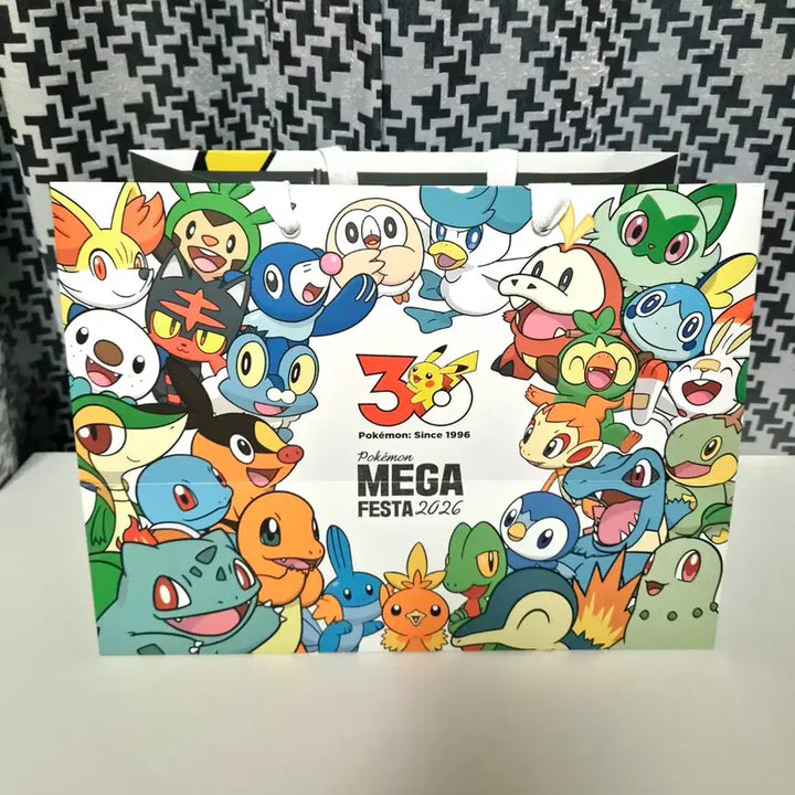 [BUNJANG] Pokemon 30th Anniversary Mega Festa 2026 Pikachu &amp; Magikarp Shopping Bag and Sun Cap / 포켓몬스터 30주년 메가 페스타 2026 피카츄 쇼핑백 잉어킹 피카츄 썬캡
