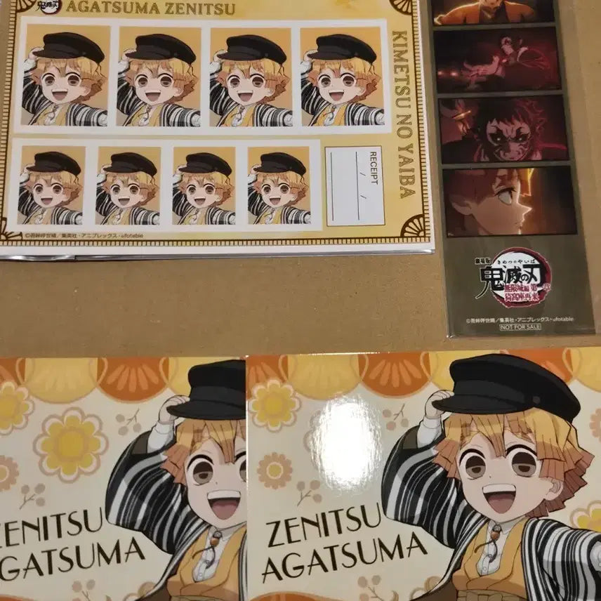 [BUNJANG] Demon Slayer Zenitsu Agatsuma Infinite Castle Arc Special Set / 귀멸의 칼날 젠이츠 무한성 특전 네컷사진, 증명사진, 브로마이드 세트