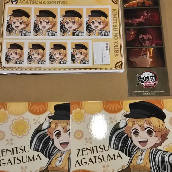 [BUNJANG] Demon Slayer Zenitsu Agatsuma Infinite Castle Arc Special Set / 귀멸의 칼날 젠이츠 무한성 특전 네컷사진, 증명사진, 브로마이드 세트