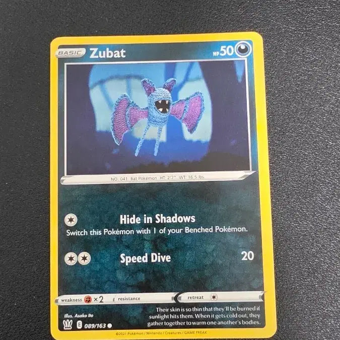 [BUNJANG] Pokemon Card North America Zubat 089/163 / 포켓몬 카드 북미 주뱃 089/163