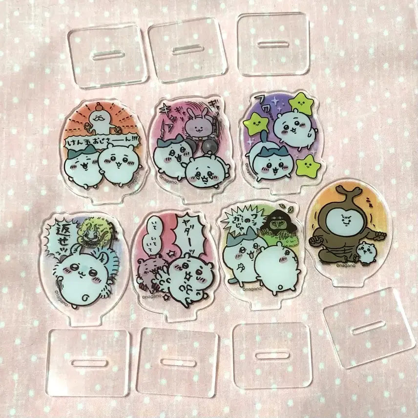 [BUNJANG] Chiikawa Mini Acrylic Stand Bundle Set (Hachware, Usagi, Momonga) / (일괄)치이카와 먼작귀 미니 아크릴 스탠드 하치와레 우사기 모몽가