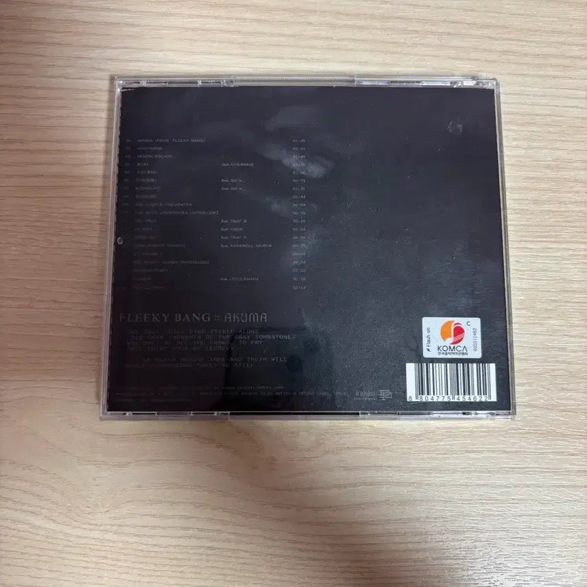 [BUNJANG] Fliki Bang Akuma CD / 플리키뱅 아쿠마 AKUMA cd 판매합니다!! 국힙 힙합