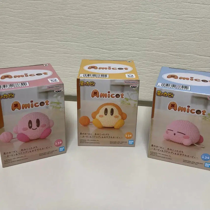 [BUNJANG] Kirby Amicotte Yarn Series 3-Item Bundle Set / [할인] [희귀] 별의커비 아미코트 amicot 털실 시리즈 3종 일괄