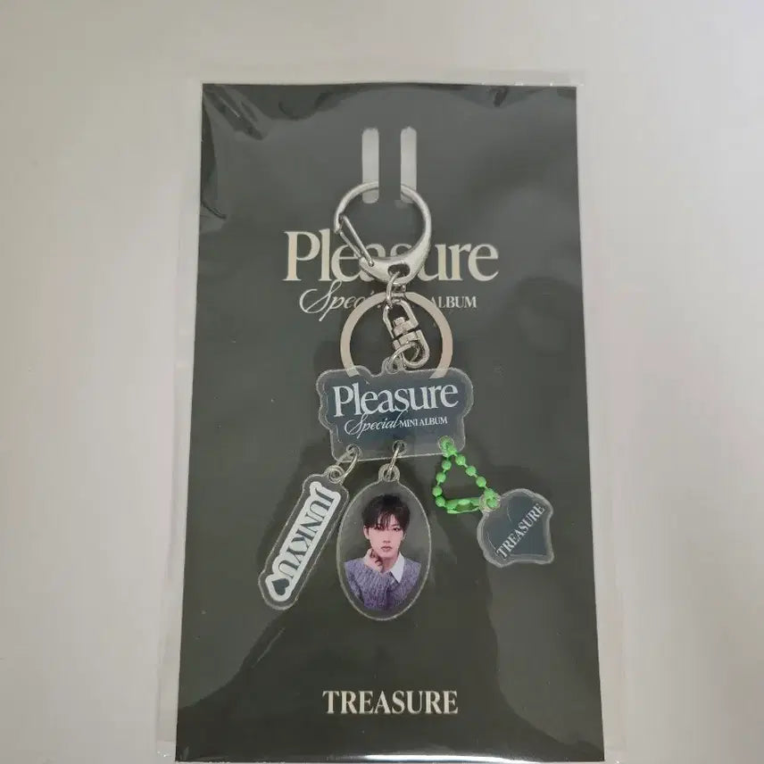 [BUNJANG] Treasure Junkyu Pleasure Photocard Holder Set (Sealed) / 트레저 플레저 포토 키체인 홀더 준규+폴라(미개봉)