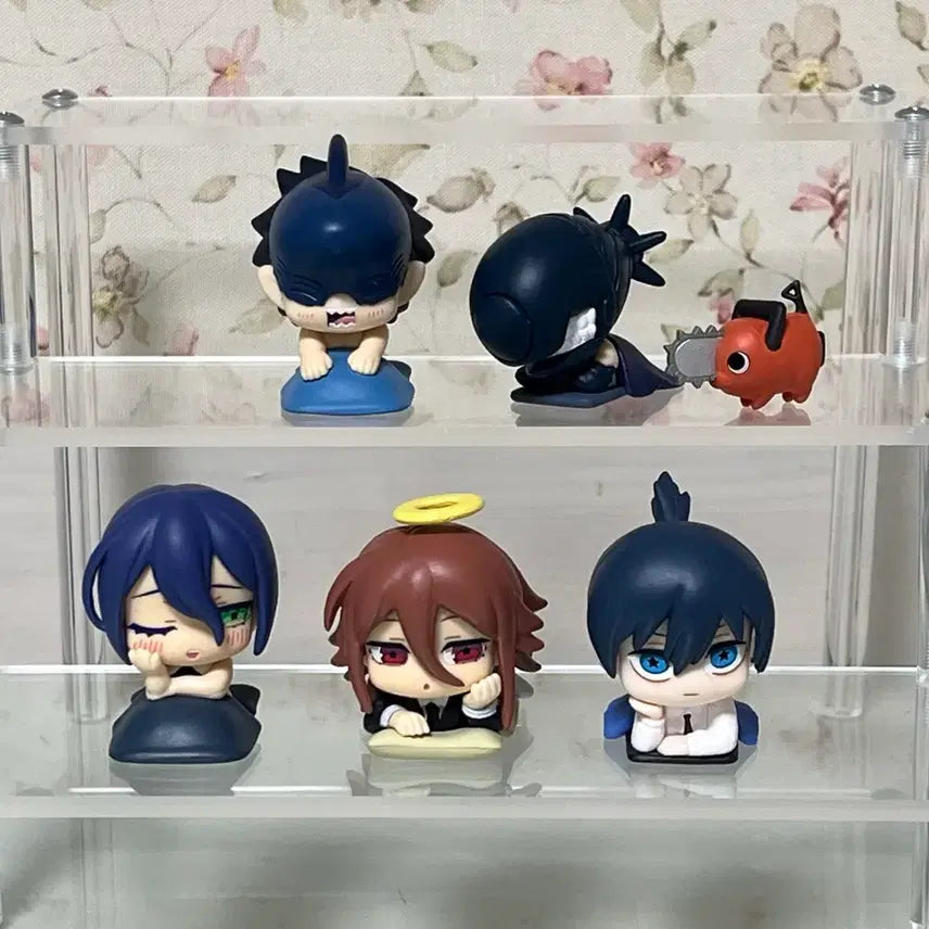 [BUNJANG] Chainsaw Man Onemutan Acrylic Stand Set - Reze Arc (4 Types) + Aki Hayakawa (1st Arc) / 체인소맨 오네무탄 가챠 레제편 4종+1탄 아키 일괄