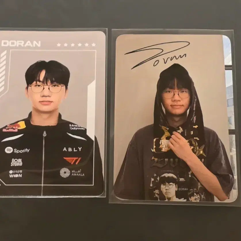 [BUNJANG] T1 Doran Home Jersey Photocard Set / 티원 도란 홈그 포토카드 2종 일괄