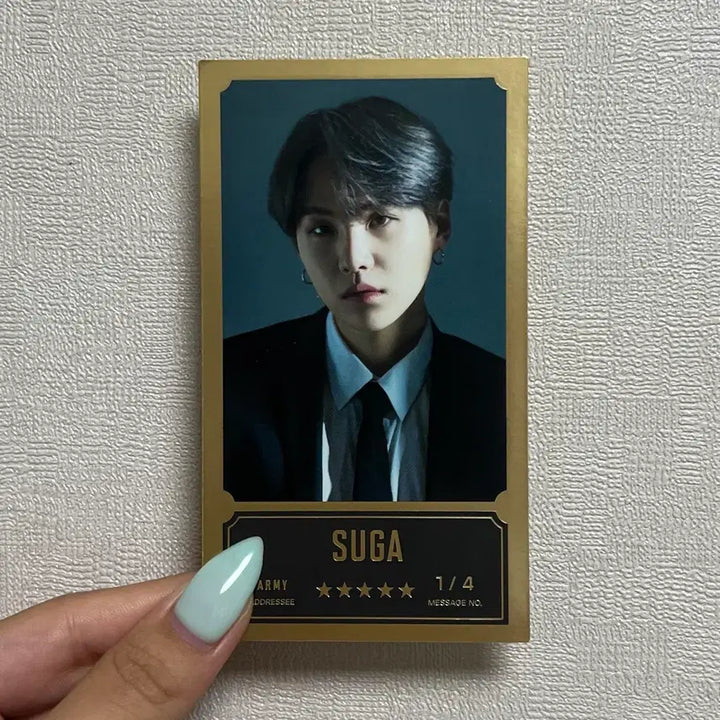 [BUNJANG] BTS Bangbangcon The Live Version 1 Suga Message Card / 방탄소년단 BTS 방방콘 더 라이브 1 버전 슈가 윤기 메세지 카드