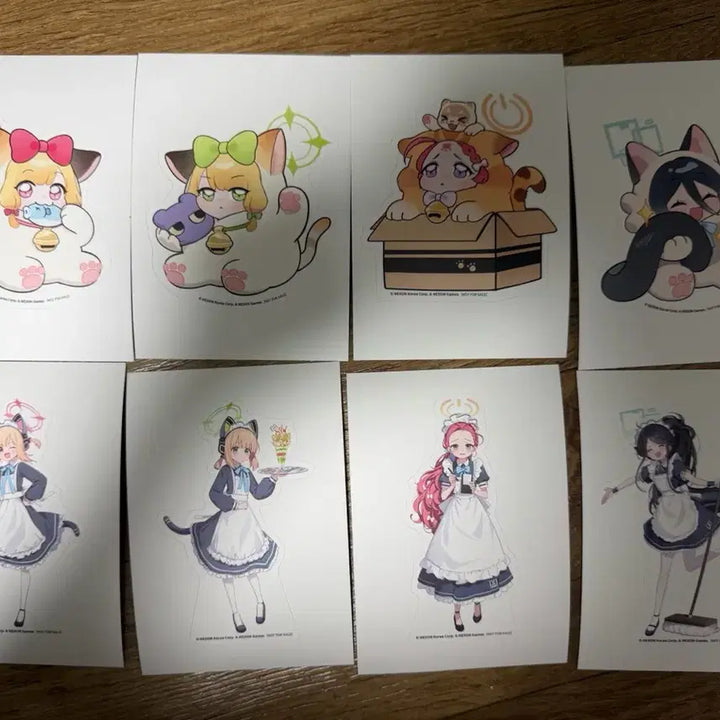 [BUNJANG] Blue Archive Aniplex Collaboration Cafe Special Edition Sticker Set / 블루아카이브 애니플러스 콜라보카페 특전 스티커