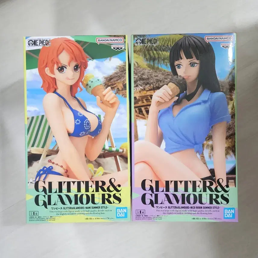 [BUNJANG] One Piece Glitter &amp; Glamours Nami/Robin Figure / 원피스 글리터앤글라머스 나미/로빈 피규어