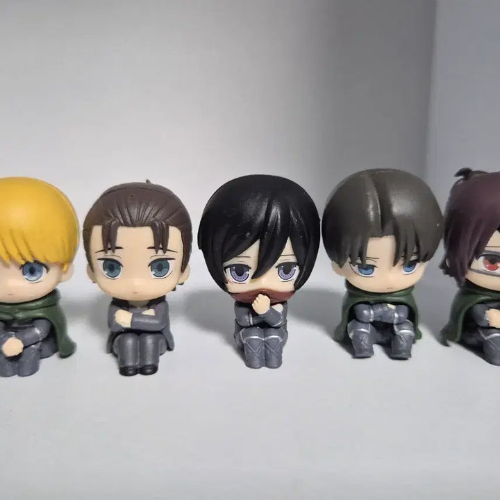 [BUNJANG] Attack on Titan Final Machiboke Gacha Figures Set / 진격의 거인 파이널 마치보케 가챠 피규어