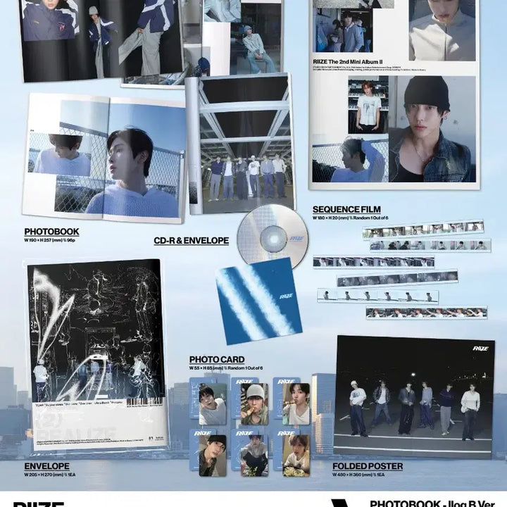 [BUNJANG] RIIZE 2nd Mini Album Photobook Set (A+B) - Sealed / 라이즈 미니 포토북 버전 미개봉 A+B 1세트