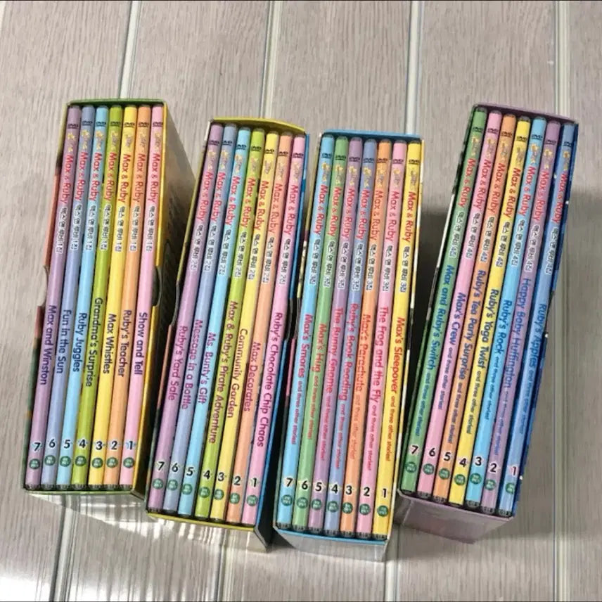 [BUNJANG] New Max &amp; Ruby DVD Set (Seasons 1-4 Complete) / 뉴 맥스 앤 루비 DVD (1집~4집 풀세트)