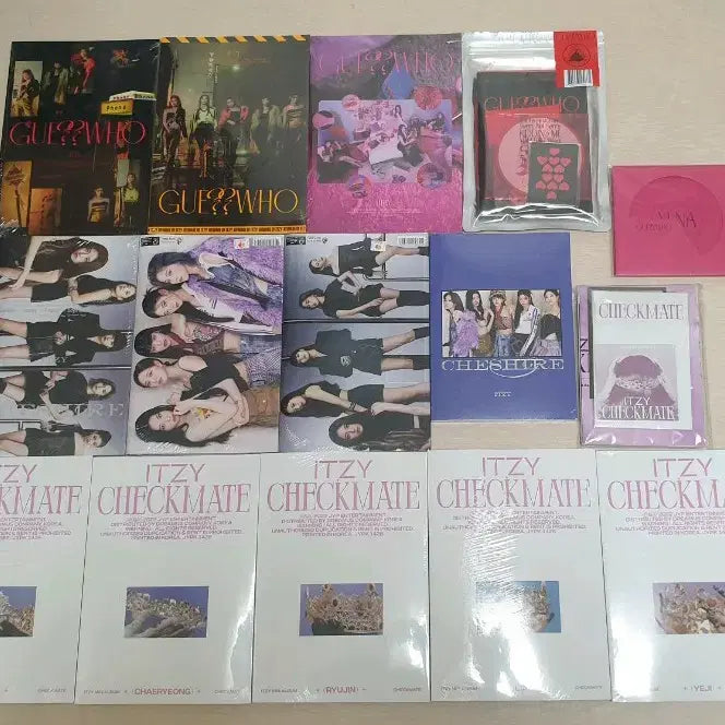 [BUNJANG] ITZY GUESS WHO / CHECKMATE / CHESHIRE Sealed Album Bundle Set / 있지 ITZY GUESSWHO/CHECKMATE/CHESHIRE 미개봉 앨범 일괄판매