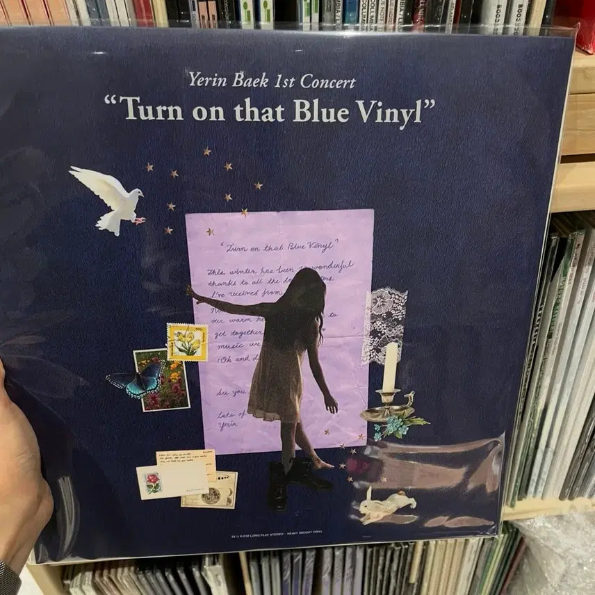[BUNJANG] Yerin Baek "Turn on that Blue Vinyl" Live LP / [새상품] 백예린 라이브 LP "Turn on that Blue Vinyl"