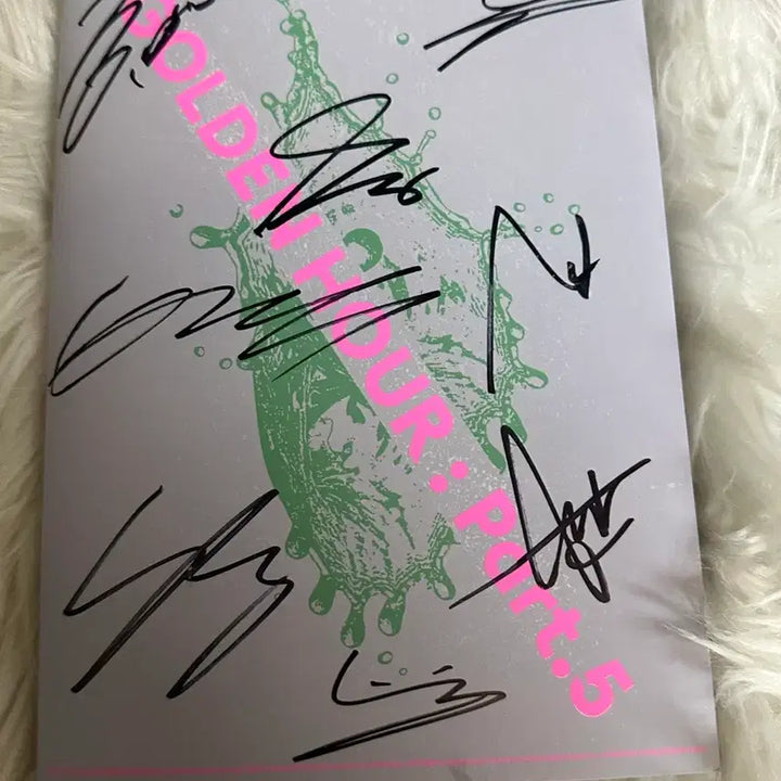 [BUNJANG] ATEEZ Golden Hour : Part 5 Album Signed by All Members / 애이티즈 ATEEZ친필 싸인 앨범