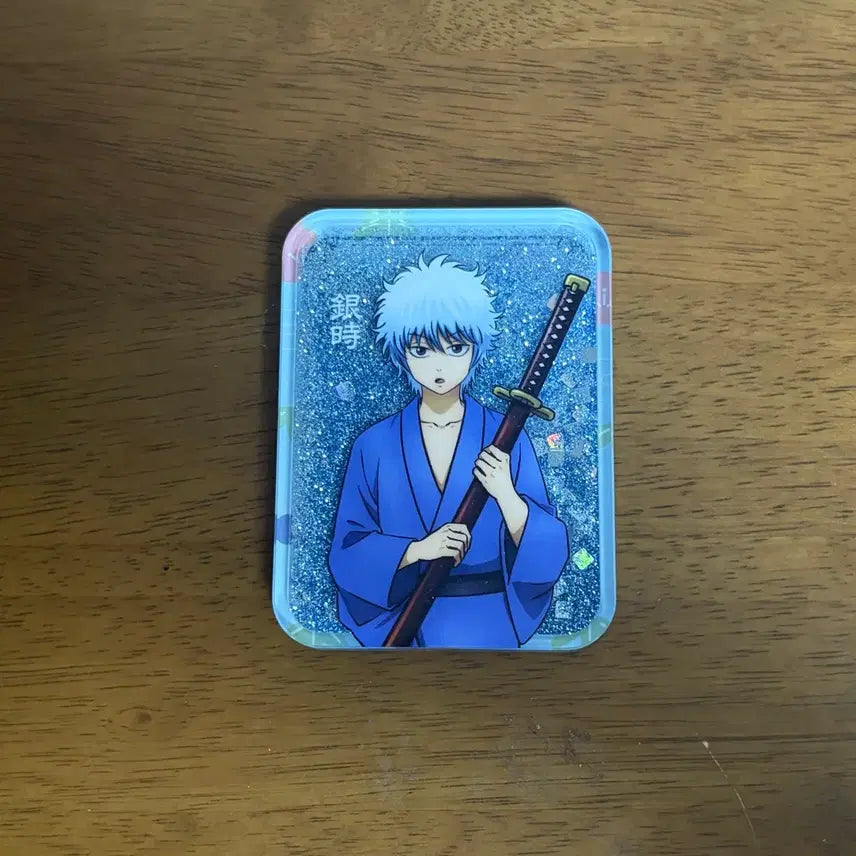 [BUNJANG] Gintama Gintoki Glitter Oil Acrylic Block Chibi Childhood Ver. / 은혼 긴토키 글리터 오일 아크릴 블럭 블록 치비 유년시절