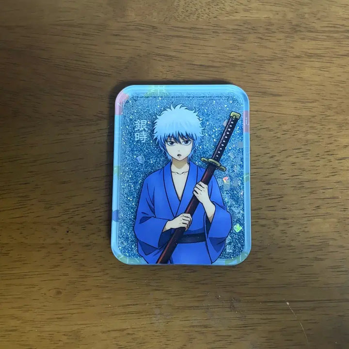 [BUNJANG] Gintama Gintoki Glitter Oil Acrylic Block Chibi Childhood Ver. / 은혼 긴토키 글리터 오일 아크릴 블럭 블록 치비 유년시절