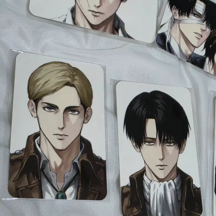[BUNJANG] Attack on Titan Erwin Levi Postcard Photocard Set / [새상품] 진격의거인 진격거 엘빈 리바이 엽서 포토카드 증명사진 11종 일괄 쏘님 sso님
