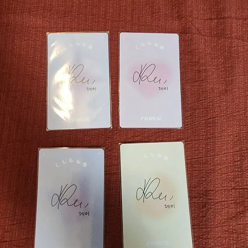 [BUNJANG] IVE Rei 4-Type Photocard Set / 가격할인) 로뮤 아이브 레이 포토카드 4종 세트