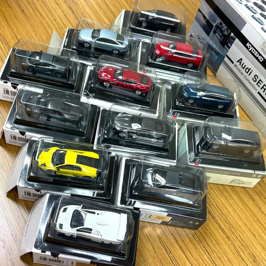 [BUNJANG] Kyosho 12-Car Diecast Mini Car Set (Lamborghini, Aston Martin, Audi) / 교쇼 람보르기니 에스턴마틴 아우디 등 12대 다이캐스팅 미니카