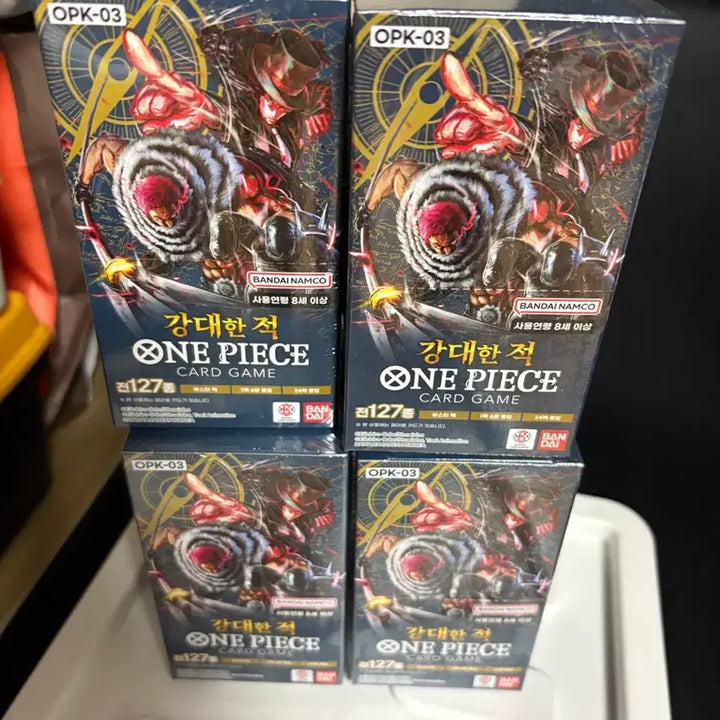 [BUNJANG] One Piece Card Game: Great Enemies OPK-03 4 Box Bundle (Sealed) / 원피스 카드 게임 강대한 적 OPK-03 4박스 일괄 슈링크O