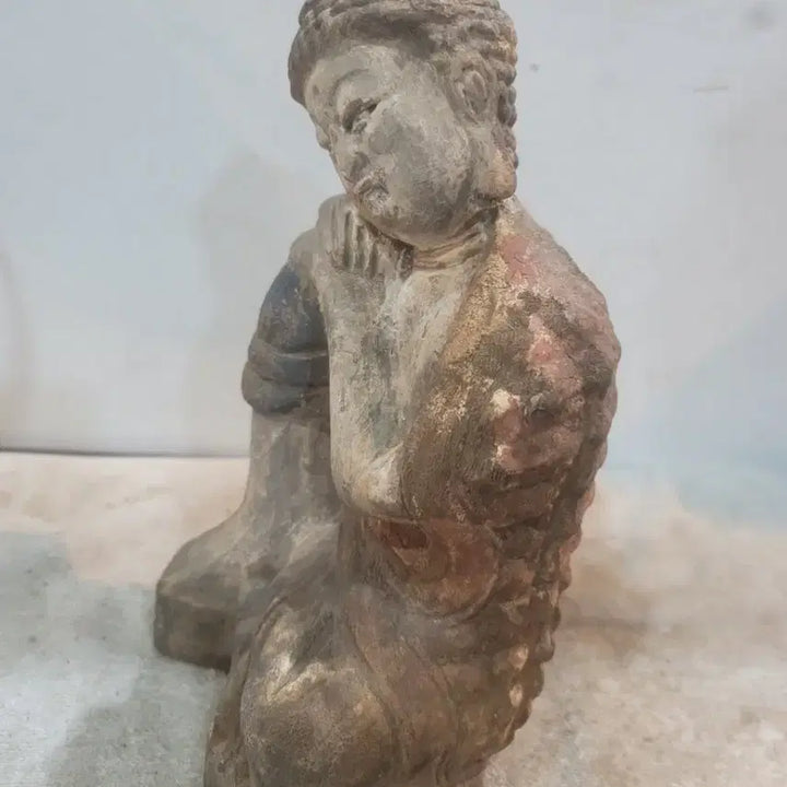 [BUNJANG] Tang Dynasty Style Wooden Buddha / 땟물좋은 당채 목불
