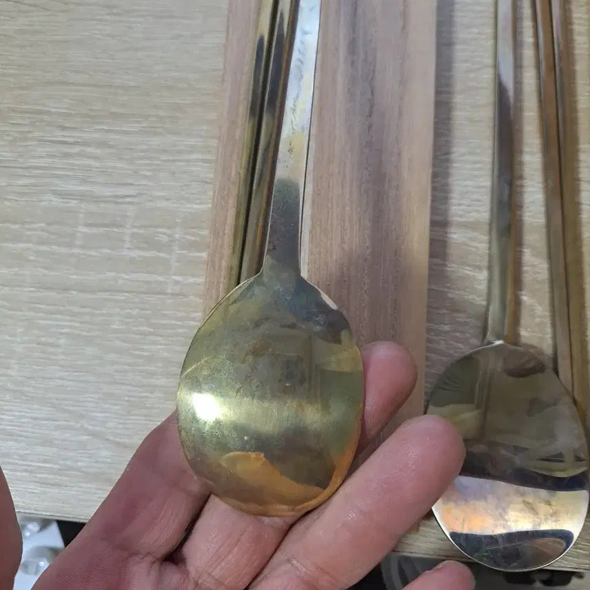 [BUNJANG] Intangible Cultural Property Lee Bong-ju Bangj-yugi Cutlery Set / 무형문화재 이봉주 방짜유기 수저 유기수저 놋수저