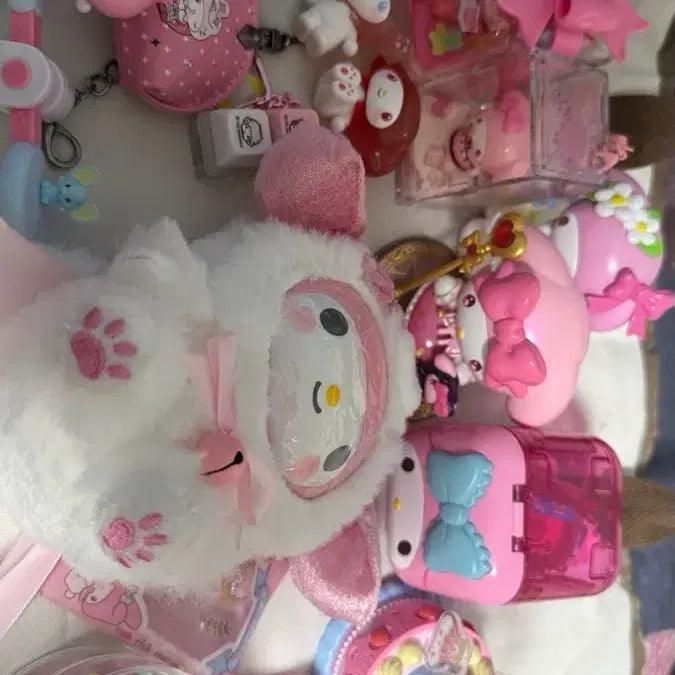 [BUNJANG] My Melody Pink Pouch, Keychain, Jewelry Box, Figure Bundle / 마이멜로디