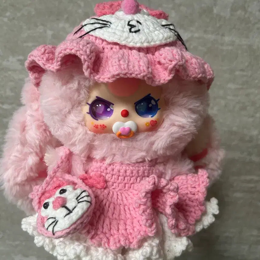 [BUNJANG] Baby3100Custom Doraemon Knitted Outfit / 베이비쓰리100커스텀 도라에몽뜨개옷