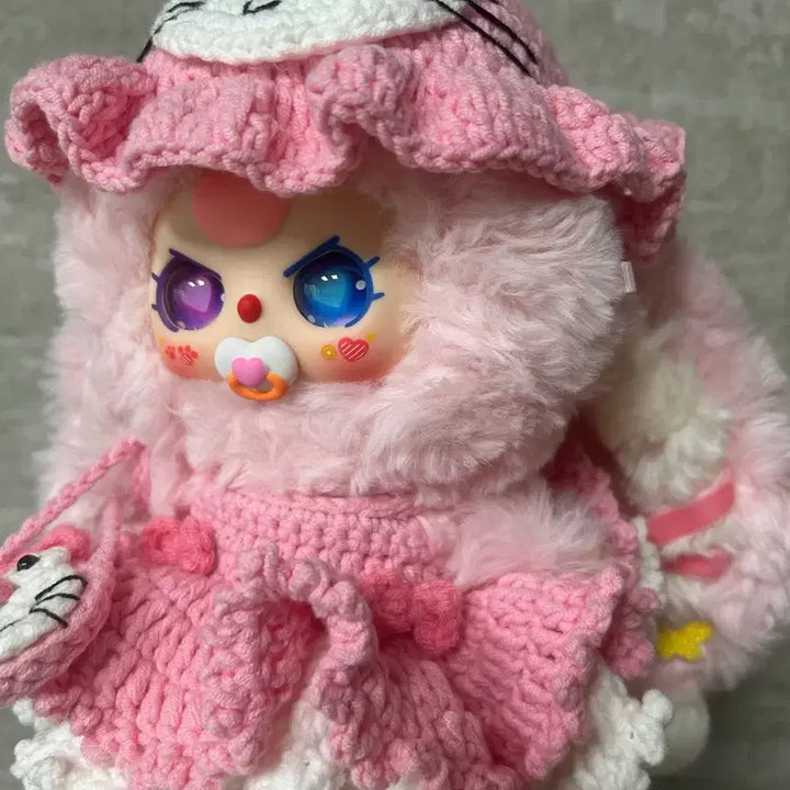 [BUNJANG] Baby3100Custom Doraemon Knitted Outfit / 베이비쓰리100커스텀 도라에몽뜨개옷