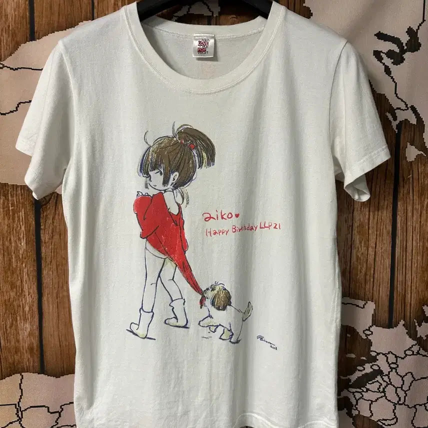 [BUNJANG] aiko LOVE LIKE POP Vol.21 Birthday Graphic T-Shirt / aiko LOVE LIKE POP Vol.21 생일 기념 그래픽 티셔츠 일본 굿즈 M