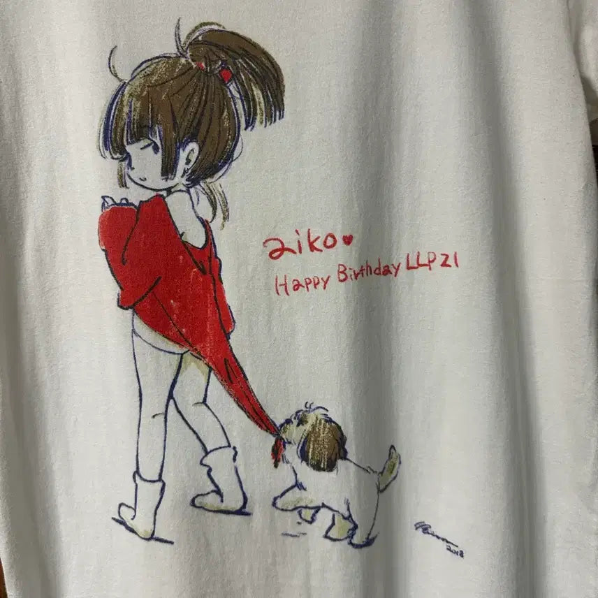 [BUNJANG] aiko LOVE LIKE POP Vol.21 Birthday Graphic T-Shirt / aiko LOVE LIKE POP Vol.21 생일 기념 그래픽 티셔츠 일본 굿즈 M