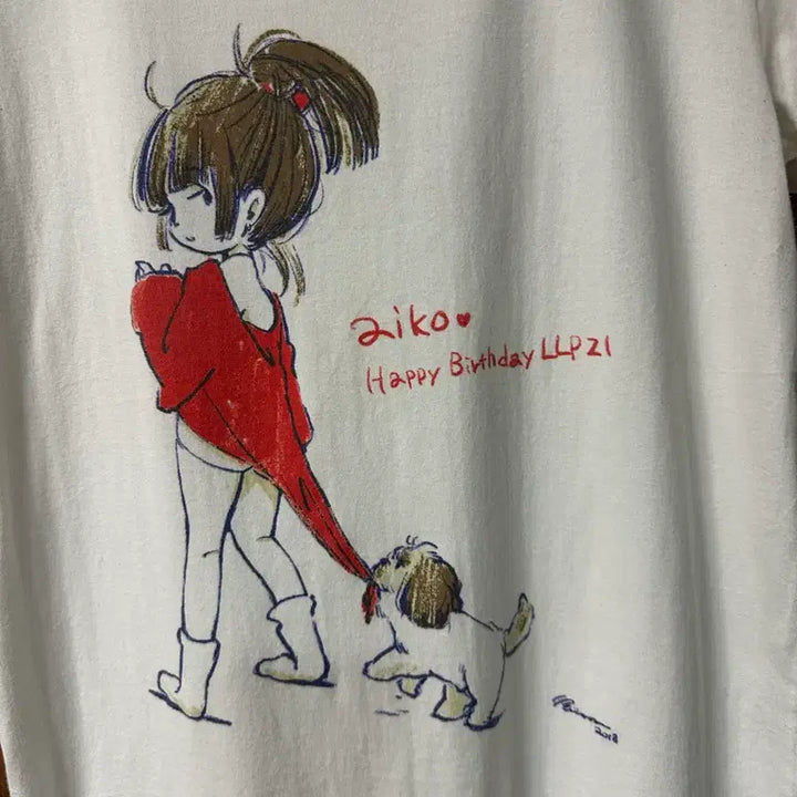 [BUNJANG] aiko LOVE LIKE POP Vol.21 Birthday Graphic T-Shirt / aiko LOVE LIKE POP Vol.21 생일 기념 그래픽 티셔츠 일본 굿즈 M