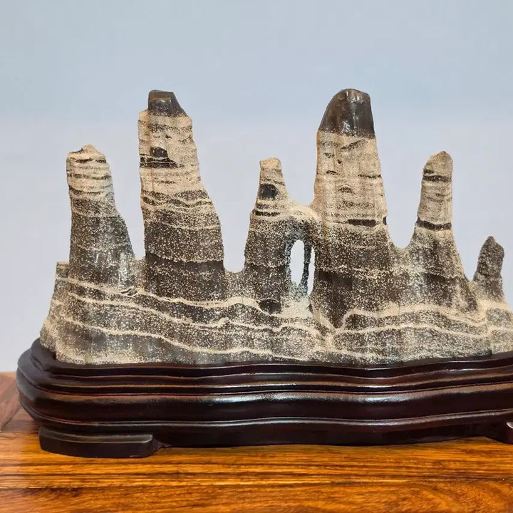 [BUNJANG] Mountain Landscape Viewing Stone / 26081802 웅장한 산세가 멋진 산수경석 작품석 수석 팝니다