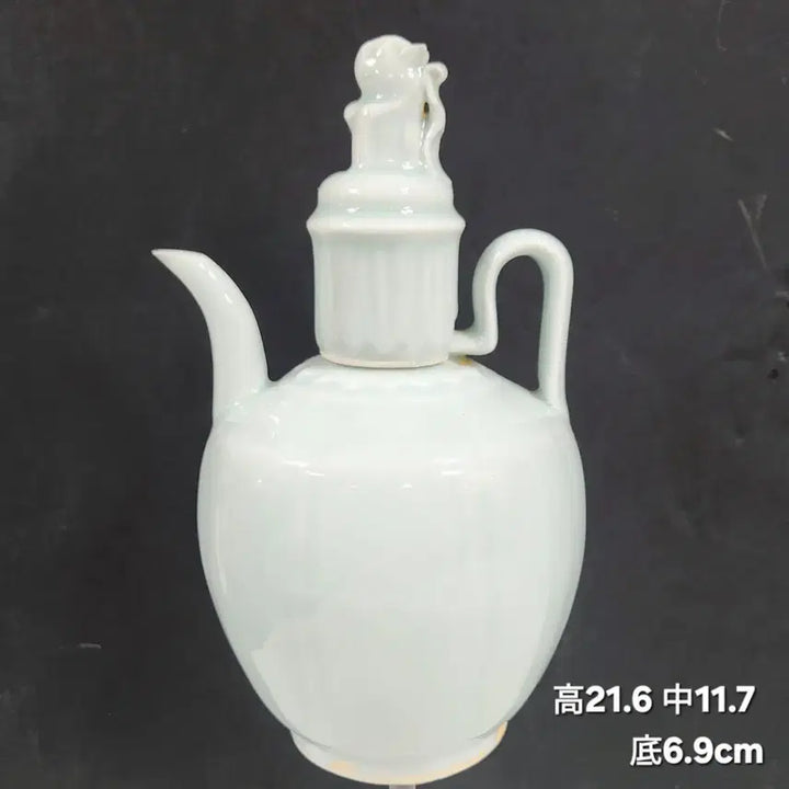 [BUNJANG] Song Dynasty Celadon Ware (Yingqing Glaze) Animal-Shaped Ewer / 중국도자기               송대 청백자(영청유)서수형 집호