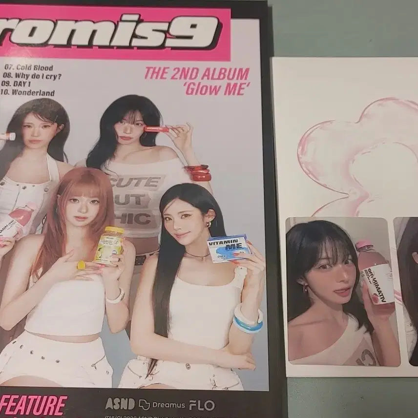[BUNJANG] fromis_9 Glow me Album + Chaeyoung Jiwon Photocard / 프로미스나인 Glow me 앨범+채영지원포카