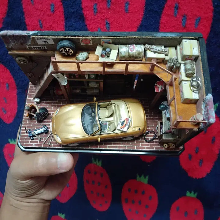 [BUNJANG] 1/43 Scale Warehouse Garage Diorama (Personal Handcrafted) / 1/43 창고 정비소 디오라마(개인자작품)