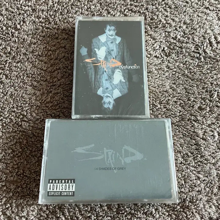[BUNJANG] Staind - Dysfunction (2nd Album) (1999) / The Horizon Is Gone (4th Album) (2003) - Unsealed Cassette Tape Bundle / 90~00년대 미국의 포스트 그런지 뉴메탈 밴드 스테인드 Staind 메이저 데뷔 음반 정규 2집 4집 앨범 국내 라이센스 미개봉 카세트테이프